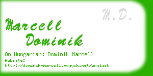 marcell dominik business card